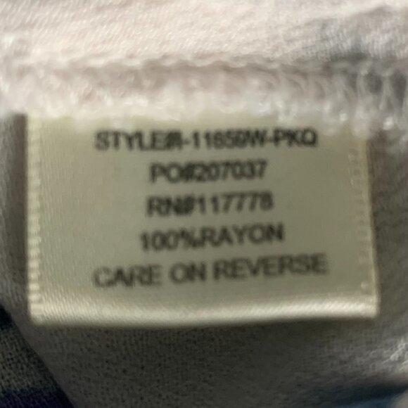 Lovestitch Floral Relaxed Ruched Short Sleeve Button Blouse Sz M #107A - Picture 8 of 9